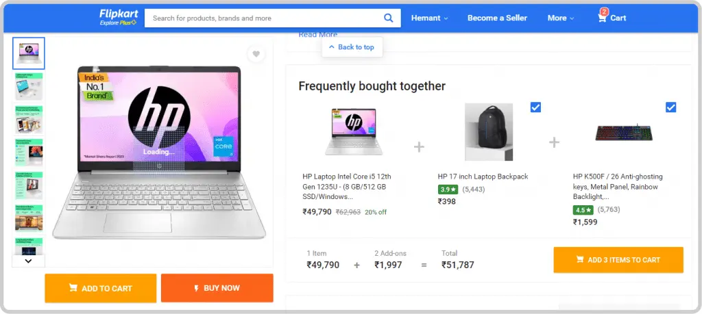 Flipkart Website